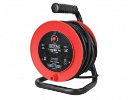 Faithfull Power Plus Open Drum Cable Reel 240 Volt 15 Metre 13 Amp 2 Socket £32.95